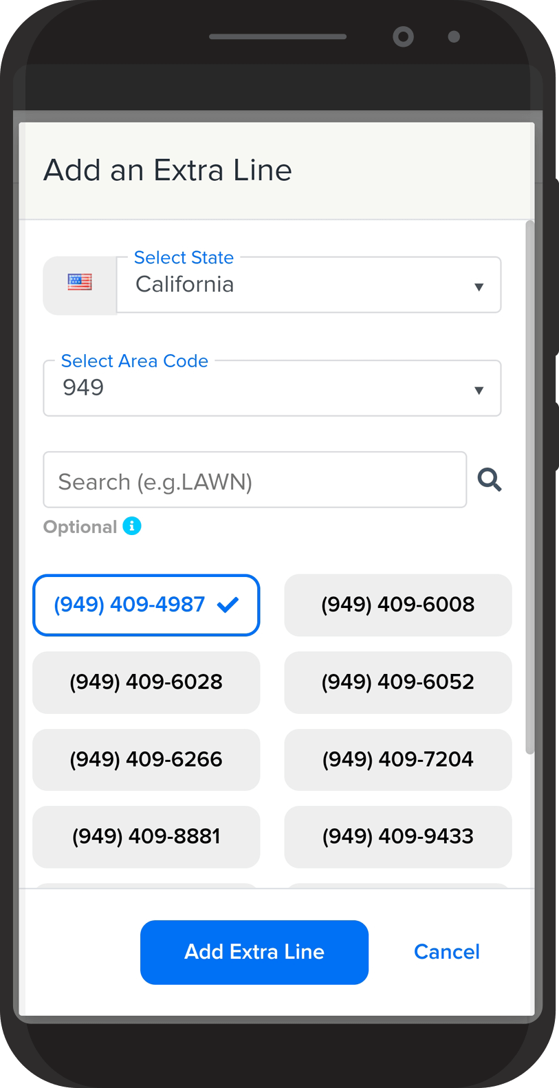 Add to your mobile phone