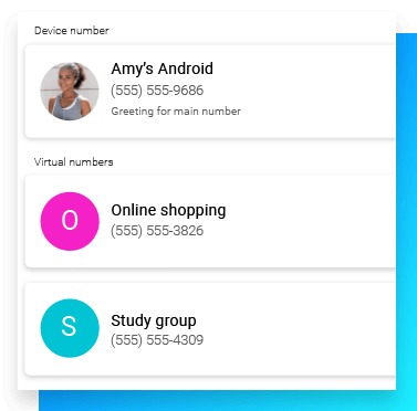 Image of my number phone list