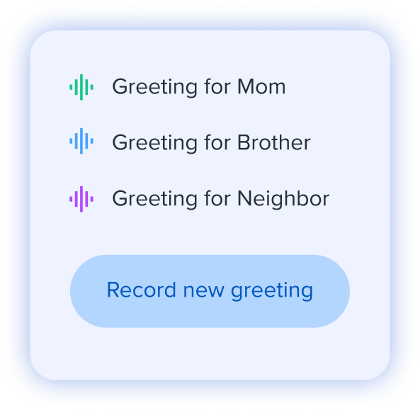 Personalized greetings