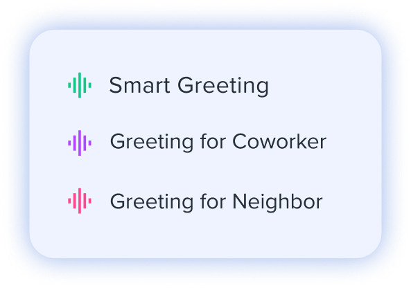 Smart greeting